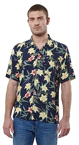 Kaporal, Chemise pour Homme, Modèle Macao, Couleur Navy, Taille M