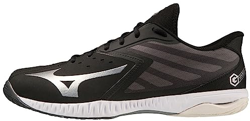 Mizuno Unisex Wave Gk Indoor, Schwarz, Silber, Weiß, 46 EU