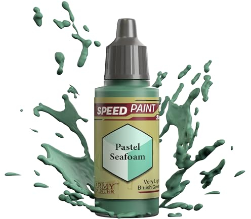 The Army Painter Speedpaint Pastel Seafoam 2.0, Single Acrylic Paint 18ml One-coat Painting Soloution For Fantasy Tabletop Miniatures Like Warhammer 40k and Dungeons And Dragons Figures