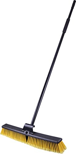 St Helens Home and Garden 60cm Extra Wide Broom with Sturdy Handle for Cleaning and Sweeping for Indoor and Outdoor Use on Floors, Patio, Yard, Decking and Drives