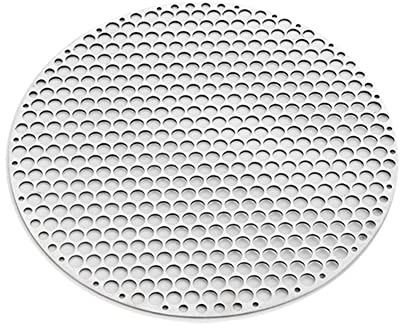 PETSTIBLE Rundes Grillnetz ohne Fuß, Edelstahl, rundes Grillnetz, BBQ-Matte, Karbonofen, Dampfnetze, Grillrost für Rippen, Kekskuchen, 28 cm
