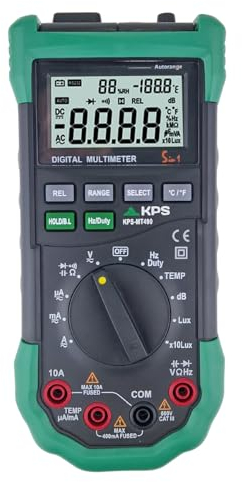 KPS MT490 - Digitales Multimeter, DC/AC-Spannung, DC/AC-Strom, Widerstands, Kapazitäts-, Frequenz- und Umweltmessungen
