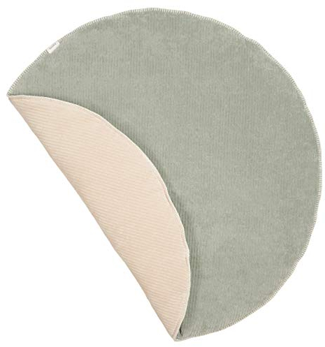 Koeka Laufstalldecke - Laufgittereinlage Für Runde Laufgitter - Spieldecke - Krabbeldecke - Vik - Kord - Weich - Waschbar - Grün/Sand - 95 Cm