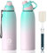 Fjbottle Gourde Isotherme avec Couvercle Magnétique - 400ml/600ml/800ml/1L/1.5L - Bouteille Isotherme Étanche sans BPA, Gourde Inox Bouche Standard, Gourde Enfant pour Sport, Gym, Voyage
