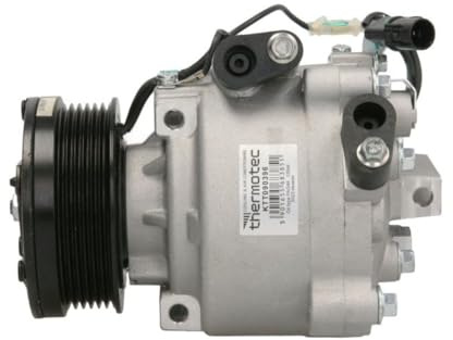 THERMOTEC A/C Kompressor für Klimaanlage Klimakompressor mit ID: QS90 Kältemittel: R134a PAG 46 mit 95mm Riemenscheibe 6-Rillen Kompatibel mit PEUGEOT 4007 VU, VV 1606429480 7813A211 1606429680