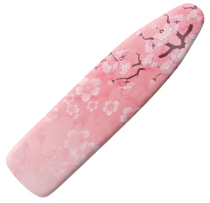 Micoklinlin 120 x 40 cm Ironing Board Cover for Steam Ironing Station Personalised with Elastic Edge Non-Slip Washable Elastic for Home Decoration M