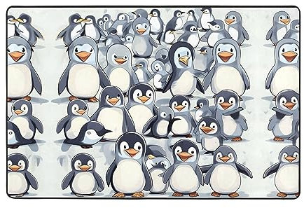 Niedlicher Baby-Pinguin-Teppich, superweicher Teppich für Wohnzimmer, weicher Teppich für Schlafzimmer und Kinderzimmer, Heimdekoration