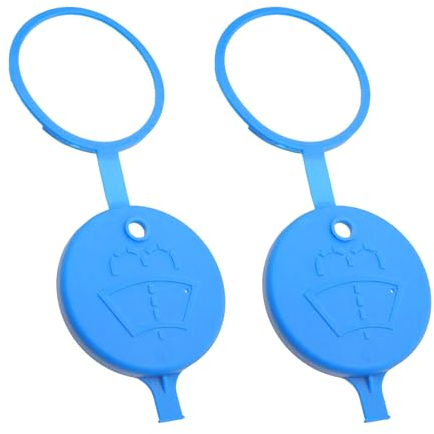 2 Pcs Window Washer Bottle Lid Small Ring Lid Cover,Replacement Car Washer Bottle Cap,Cover Windshield Washer Fluid Reservoir Lid,Windshield Washer Reservoir Cap for Most Cars Parts Cap(Blue)