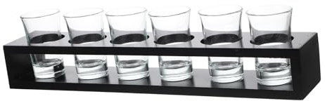 DECHOUS 1 Satz Ktv Weinglashalter Keksdose Als Likörglas Mit Tablett Bierbecher Aus Glas Weinkelche Gläser Schnapsbecher Mit Tablett Wodka Tasse Schnapsglashalter B52