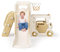 Krovtoy Toddler Slide Thickened & Widened Kids Slide, 170cm Extra-Long Slideway, Freestanding Indoor Outdoor Freestanding Slider Garden Slide Playground for Toddlers (4 in 1 beige coffee)