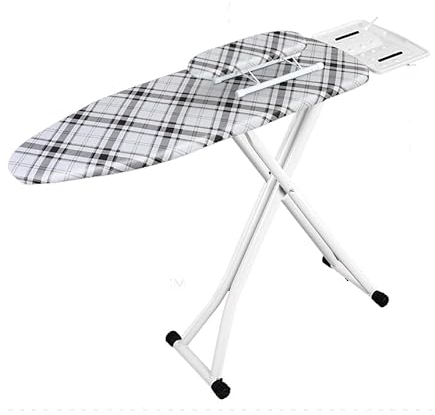 ALEjon Tabla de Planchar de Lujo, Tabla de Planchar Vertical Plegable para el hogar, con Soporte para estación de Plancha de Vapor Grande, Altura Ajustable 70-84 cm, Patas Fuertes Plegables, Cubierta