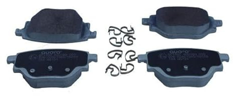QUARO QP1392 Bremsbelagsatz Bremsbeläge Hinten mit Verschleißwarnkontakt mit Zubehör Kompatibel mit OPEL Corsa F