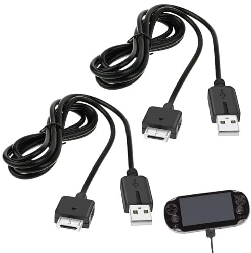 2 Pièces Câbles de Données Chargeur PS Vita 1000 Remplacement, Câble de Date/Chargeur USB Compatible avec Sony PS Vita, PSVita 1000-1,2 m