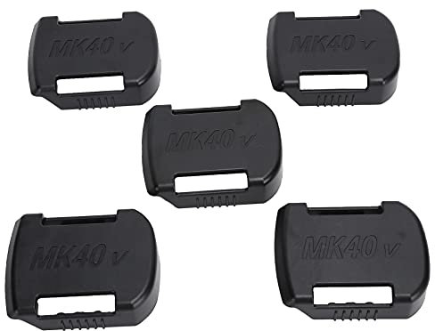 Battery Mount, Battery Organizer Lithium Battery Holder ABS Li‑Ion Battery Mount Storage Slot 5Pcs for Makita 40V