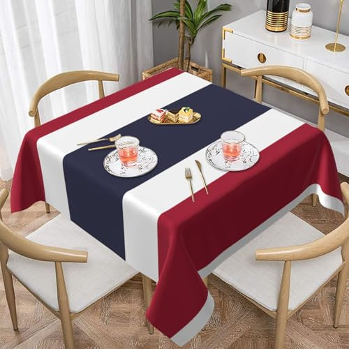 Tovaglia decorativa quadrata 60x60 tovaglie tovaglie da caffè lavabili e riutilizzabili stampa bandiera thailandese