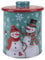 VFM e-Store - Christmas Biscuit Tin Xmas themed Designs X 1 Stocking Filler Xmas Present Celebration Festive Winter Ornaments - 15. 5cm Christmas themed