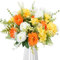 Fairblo Fleurs de Roses Artificielles Pivoines Orange en Soie Hortensia Fleurs Artificielles Faux pour Mariage, Maison, Jardin, Fête, Bureau Décor