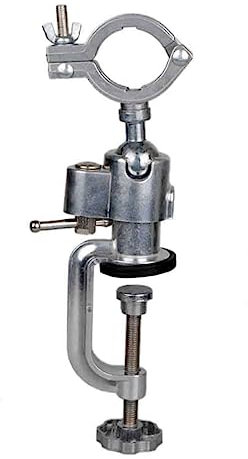 IWOWHERO Elektrischer Bohrständerhalter Tischbohrständer Aus Aluminiumlegierung 360 ° Drehbar Multifunktionale Halterung Für Tischbohrmaschinen