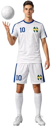 Maillot et Short Football Nouvelle Équipe, Hutton Captain Oliver. Dessins Animés Années 80-90. Tissu Sport Léger et Respirant