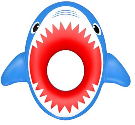 Vaguelly Flotteur De Piscine Gonflable Requin Bouée De Natation Sécurisée pour Jouet pour Plage Et Piscine