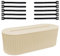 Kabelbox, Beige Kabelmanagementbox, Kabel Organizer Box, Cable Management Box, mit Aufbewahrungsschnur, kleine Aufbewahrungsbox für Steckdosenleiste