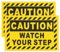 DOITOOL 2St Anti -Slip -Post Kit-Banner Kit Trichter faltbarer Trichter Antirutsch Aufkleber Sicherheitsaufkleber Treppe Rutschhemmendes Warnschild Sicherheits-Anti-Rutsch-Klebeband PVC