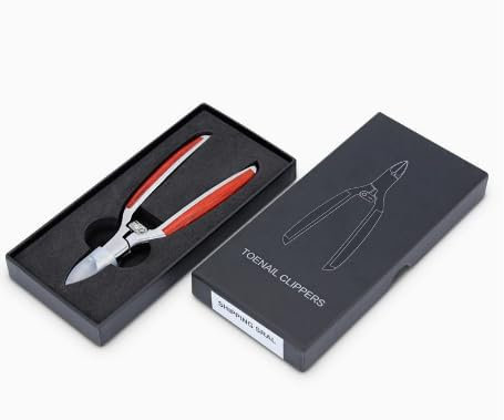 BUTBU Alicates Uñas Encarnadas, Corrector De Uñas De Acero Inoxidable, Precisión Alicates Cortauñas con Mango de Madera Antideslizante, para Uñas Encarnadas Uñas Gruesas y Duras Uñas Grises