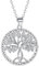 J.MUEN Collier Arbre de Vie Argent Sterling 925 Noeud Celtique Pendentif Collier pour Femmes Filles Bijoux - Cadeau de Bijoux d'Anniversaire pour Fête des Mères