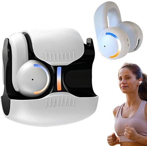 Jingmiger Auricolari con Clip Sportivi, Auricolari A Clip, Senza Fili con Riduzione del Rumore e Conduzione Ossea per Sport, Nuoto, Ciclismo, Doccia, Corsa e Attività All'Aperto