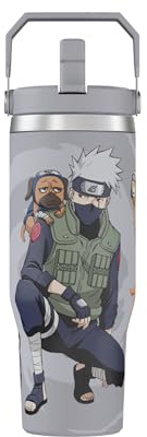 Naruto Kakashi Ninja Pup Tumbler with Lid, 30 Oz Water Cup, Vacuum Insulated, Anime Water Bottle, Reusable Insulated Stainless Steel tumbler for Water, Iced Tea or Coffee