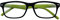 Zippo Gafas de lectura, hechas con un marco de líneas blandas, ideal para hombres y mujeres, diopter +1.00, color negro, varillas verdes