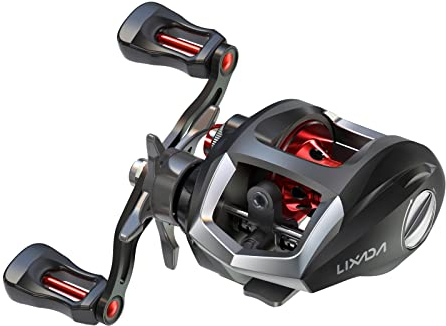 Lixada Baitcasting Angelrolle Baitcaster Rolle mit Magnetischem Bremssystem und Korrosionsbeständigem Metall Starke Salzwasser