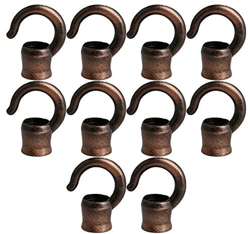 BQLZR Vintage M10 Gewinde Deckenhaken Halter Kronleuchter Hängelampe Sockel Licht DIY Zubehör 10 Stück