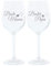 Leonardo Lot de 2 Verres à vin en Verre 400 ML Maman, Papa, Verre d'humeur avec Gravure Humoristique, Verre moode, 22 cm