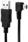 Xiwai Mini USB B Tipo 5pin macho ángulo recto 90 grados a USB 2.0 macho cable de datos con ferrita 3 m