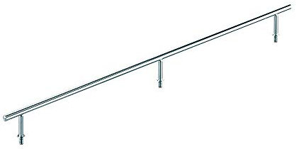 Begrenzungsreling 810 mm für Schränke mit 90 cm Korpusbreite DA-Reling Tablarreling Schrankreling Küchenreling von SO-TECH®