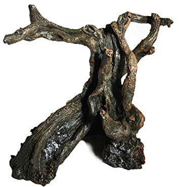 OMEM Abri pour reptiles - Décoration d'habitat - Terrarium - Cachette d'arbre - Humidifie les grottes
