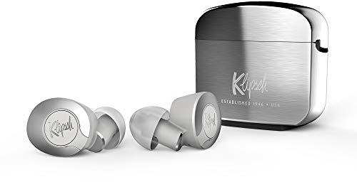 Klipsch T5 II True Wireless ANC Silver - Auriculares inalámbricos Bluetooth 5.0, Control Táctil, InEar, Control de Llamadas, Reducción de Ruido Activo, Noise Cancelling, Plata