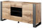 BIM Furniture Kommode NUNKI 164 cm Sideboard Highboard Schrank Wotan Eiche Anthrazit Zwei Regal Zwei Schibladen