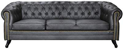 JVmoebel Chesterfield Sofagarnitur 3+2 Glasgow Couch Polster Set Sofas Couchen Neu
