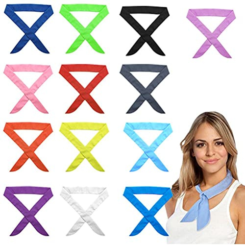 Yolluu Kylhalsduk, 13 stycken sommarsjal blötläggning knytning runt halsen is cool pannband bandana is scarf krage mjuk andningsbar kylig, för utomhusaktiviteter yoga, golf, gym