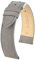 HIRSCH Uhren-Armband Osiris Nubuk L - Uhr-Band aus naturbelassenem Kalbs-Leder - Grau - 22 mm