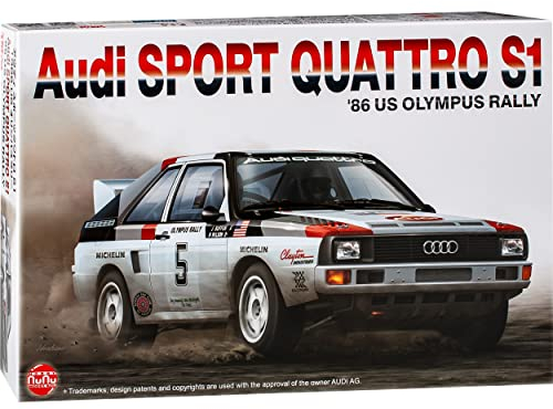 NuNu Hobby A*U*D*I Quattro S1 1986 USA US Olympus Rally Kit Bausatz 1/24 Modell Auto mit individiuellem Wunschkennzeichen