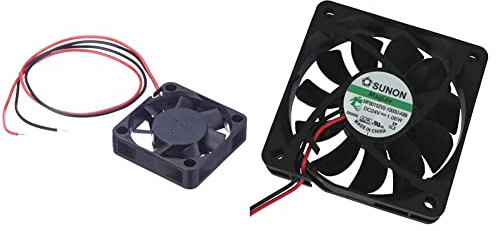 Sunon MF40102V2-A99 - Ventilador (24 V CC, 1,11 W, 40 x 40 x 10 mm, 11,9 m³/h, 5800 rpm) + 24 V, 0,96 W, 60 x 60 x 15 mm, 38,7 m³/h, 29,2 dB; MF60152V21000UA99.