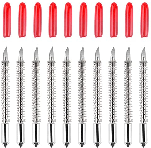 Veciado 100 StüCke 45 Grad Vinylschneider Plotterklingen für Graphtec CB09U CB09 Cameo Schneidemesser Macher