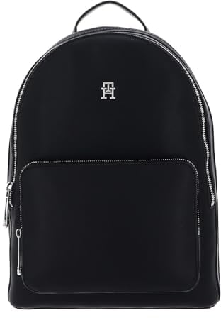 Tommy Hilfiger Damen Rucksack Essential Backpack Handgepäck, Schwarz (Black), Onesize