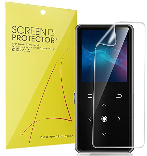 Blueshaweu Compatible for AiMoonsa B27 MP3 Player Screen Protector, [6 Pack] Full Coverage TPU Clear Film Compatible for AiMoonsa B27 1.8 inches MP3 Player (6 pack)