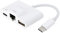 Adaptadores de Cables, Adaptadores Ethernet, Tarjeta de Red con Cable Externa Adaptador Tipo C Tarjeta de Red Recargable RJ45 Computadoras/tabletas para Tableta iOS