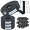 Sorton® Kit de Lamelles Occultation, Brise Vue Grillage Rigide pour Occultant Cloture, Bande Brise Vue Brise Vue PVC, Lamelle Occultante Grillage Rigide Bande Occultante 46MM x 280M+400Clips-RAL7016