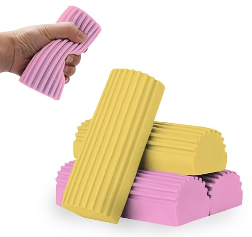 ADV HOME Set 4 Unidades Esponja Atrapapolvo Reutilizable en Bolsa Individual- Esponja Magica Limpieza- Plumero Atrapapolvo Absorbente - Esponja para Limpieza del hogar, Plumero humedo Esponja